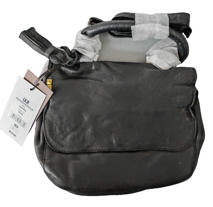 Desiderius Aemilia Damen Ledertasche Schwarz Echtleder Umhängetasche Vintage H2