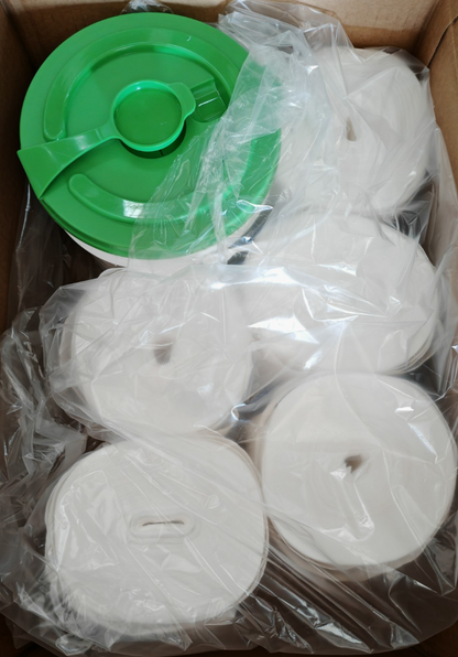 GreenWipe Reinigungstücher 1080 Stück 6 Rollen + Spendereimer Industrie Wipe HA6