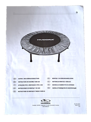 Hudora Trampolin faltbar, gut erhalten.