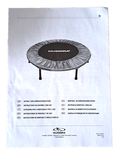 Hudora Trampolin faltbar, gut erhalten.