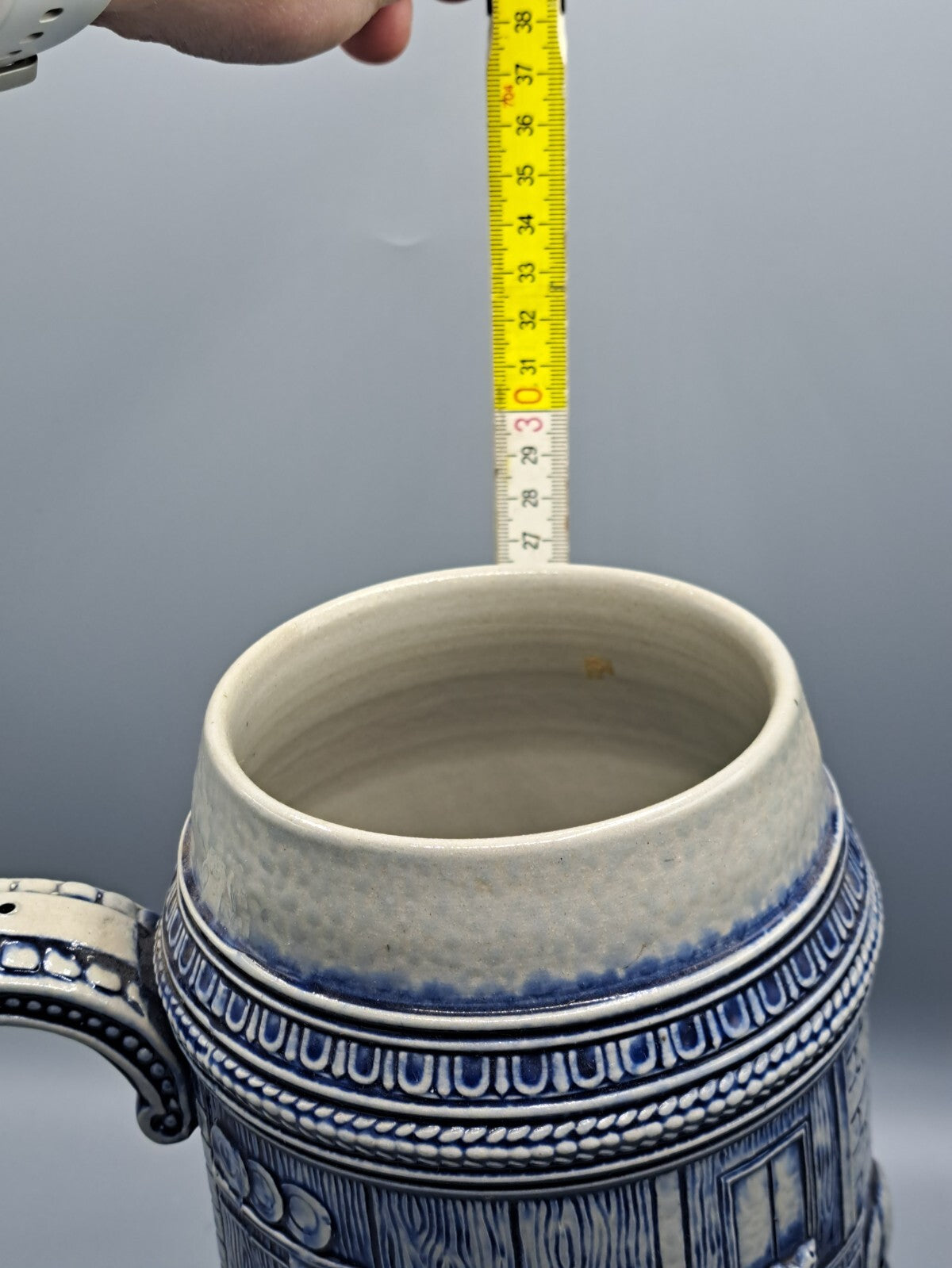 Großer Alter Bierkrug, Antiquität, Humpen, 27 cm