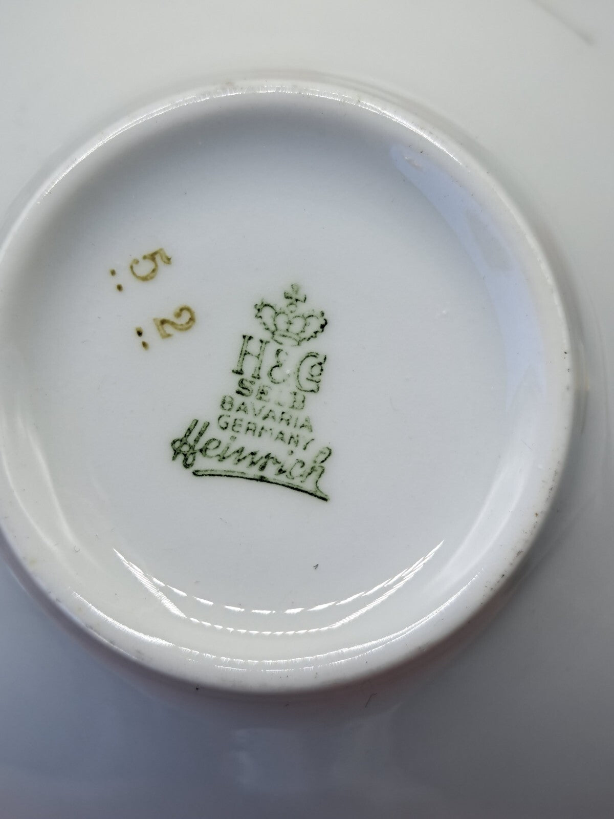 Heinrich Porzellan 1 Tasse Untertasse Teller Kaffee-Set Sammlerstück