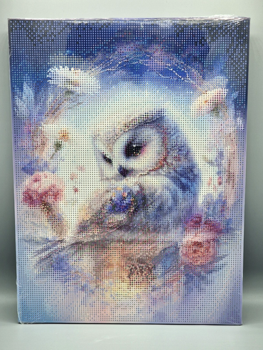 5D Diamond Painting Stickerei Bilder Set MAGIC EULE Malen nach Zahlen 30x40 cm