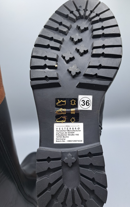 Paul Vesterbro Damen Stiefel – Schwarz Größe 36 Schuhe