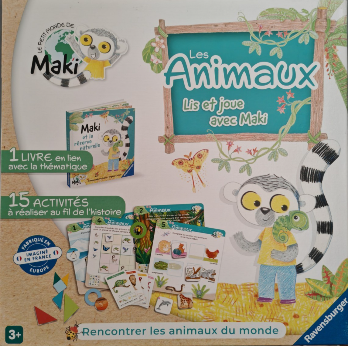 Ravensburger Maki Les Animaux Lernspiel Französisch ab 3 Jahre 22355 D5