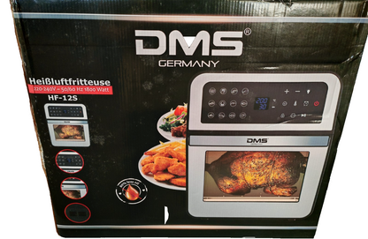 DMS XXXL Heißluftfritteuse 12L 1800W Airfryer Backofen Dörrautomat XXL HO-A22