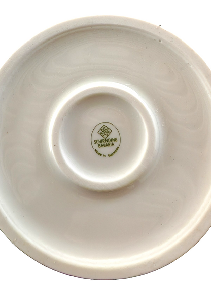 Schirnding Bavaria Kaffeekanne Porzellan Schwarz Gold ohne Deckel Vintage A3