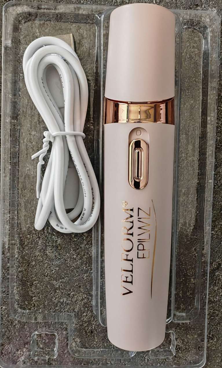 Velform Epilwiz Epilierer USB LED Haarentferner 18K Vergoldet Wiederaufladbar C1