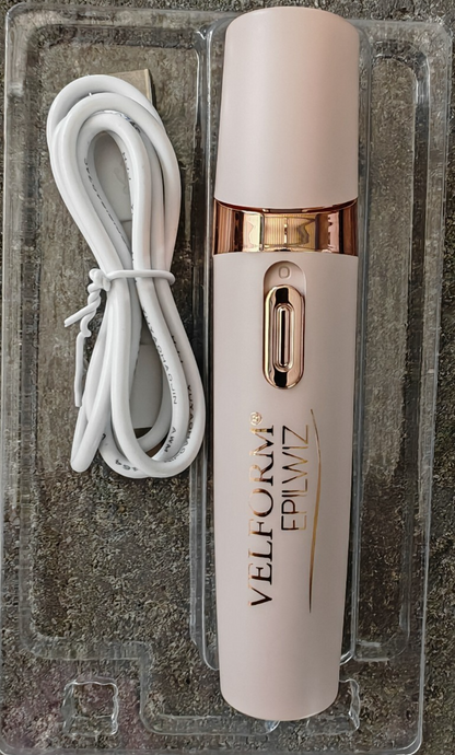 Velform Epilwiz Epilierer USB LED Haarentferner 18K Vergoldet Wiederaufladbar C1
