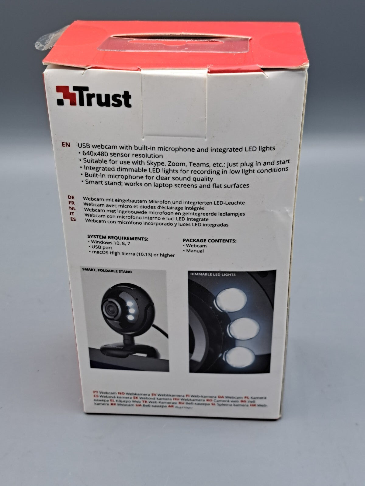 Trust Spotlight Pro Webcam 1,3MP Mikrofon LED Klemme PC Laptop Kamera