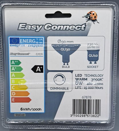 4x Easy Connect LED Lampe 6W E27 480lm 3000K Warmweiß Dimmbar Leuchtmittel HA34