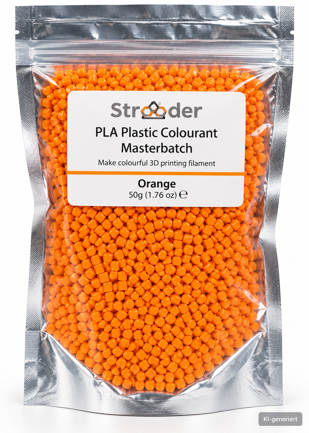 Strobolor PLA Masterbatch Orange 50g Farbgranulat für 3D Druck Filament C3