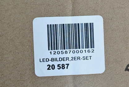 2er Set LED Wandbilder Weihnachten 40x30 cm Leinwand mit Beleuchtung Deko C5