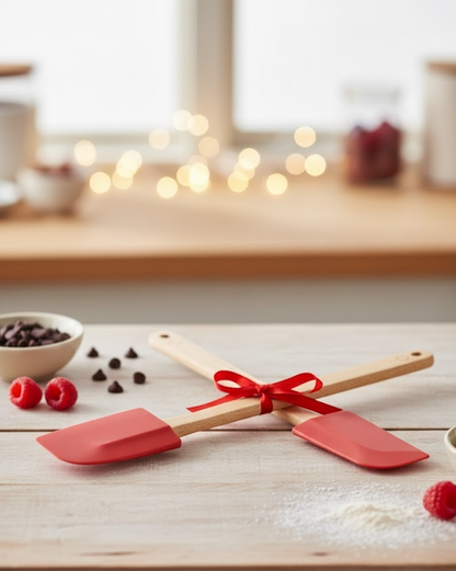 Martha Stewart Mini Spatel 2er Set Teigschaber Silikon Backspatel Küche B-04