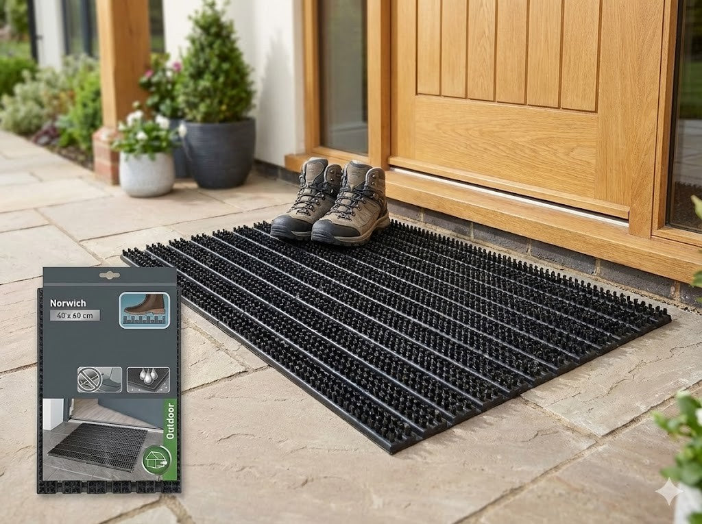Norwich Outdoor Borstenmatte 40×60 cm | Robuste Fußmatte