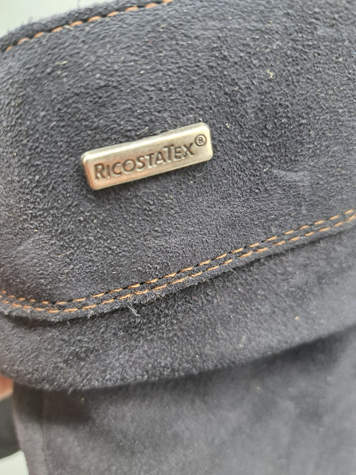 RICOSTA TEX Damen Stiefel Gr. 36 Schwarz Langschaft Boots Reißverschluss G2