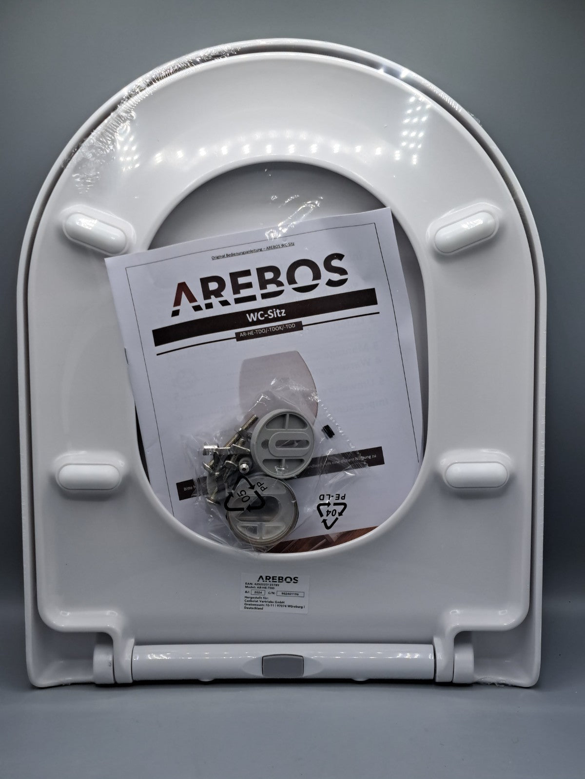 Arebos WC-Sitz AR-HE-TD0, D-Form