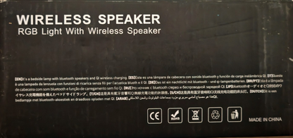 Nachttischlampe Bluetooth Lautsprecher Wireless Charger LED Atmosphärenlampe A6