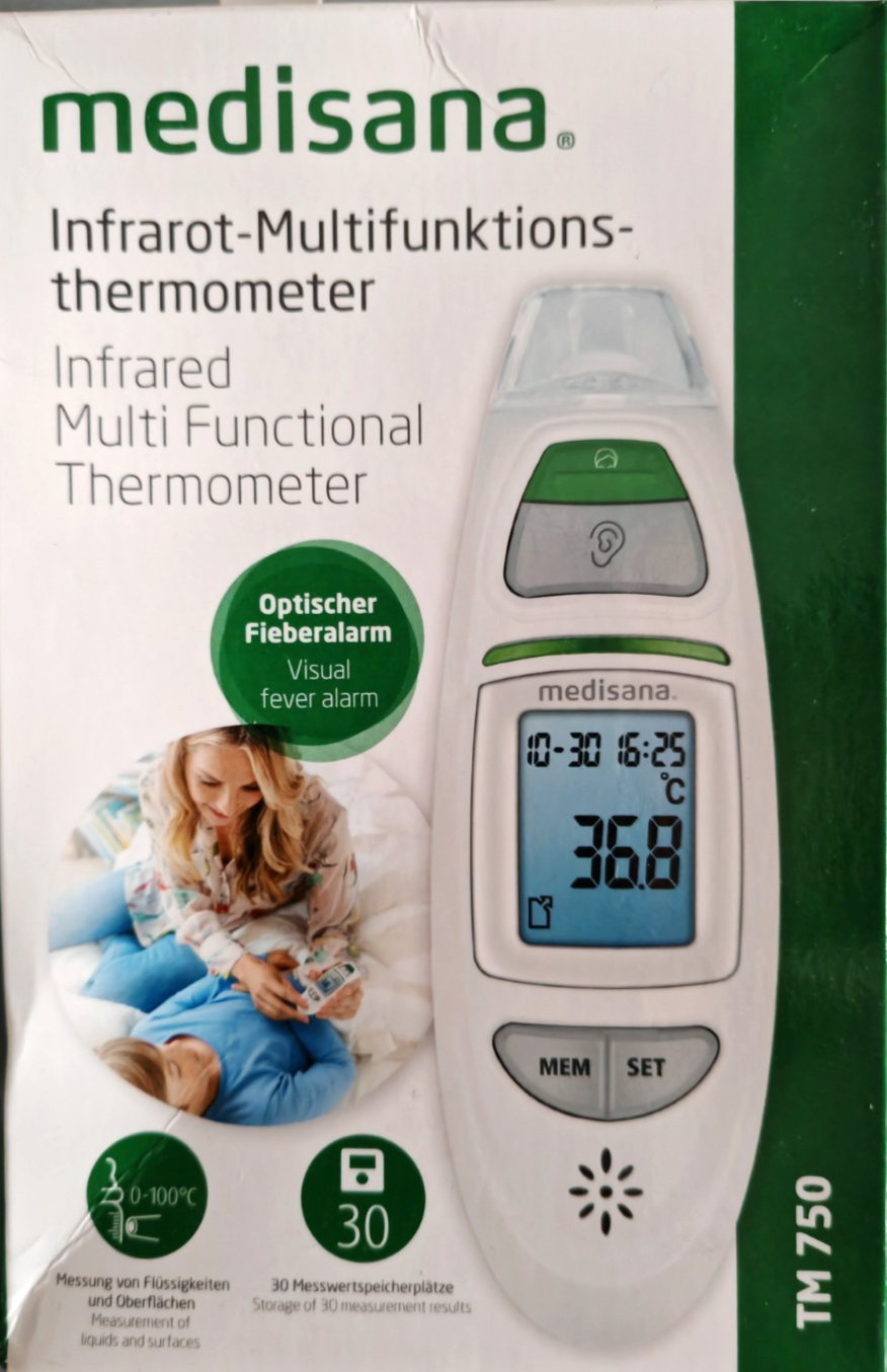 Medisana Infrarot Multifunktions Thermometer TM750 Fieberthermometer C1