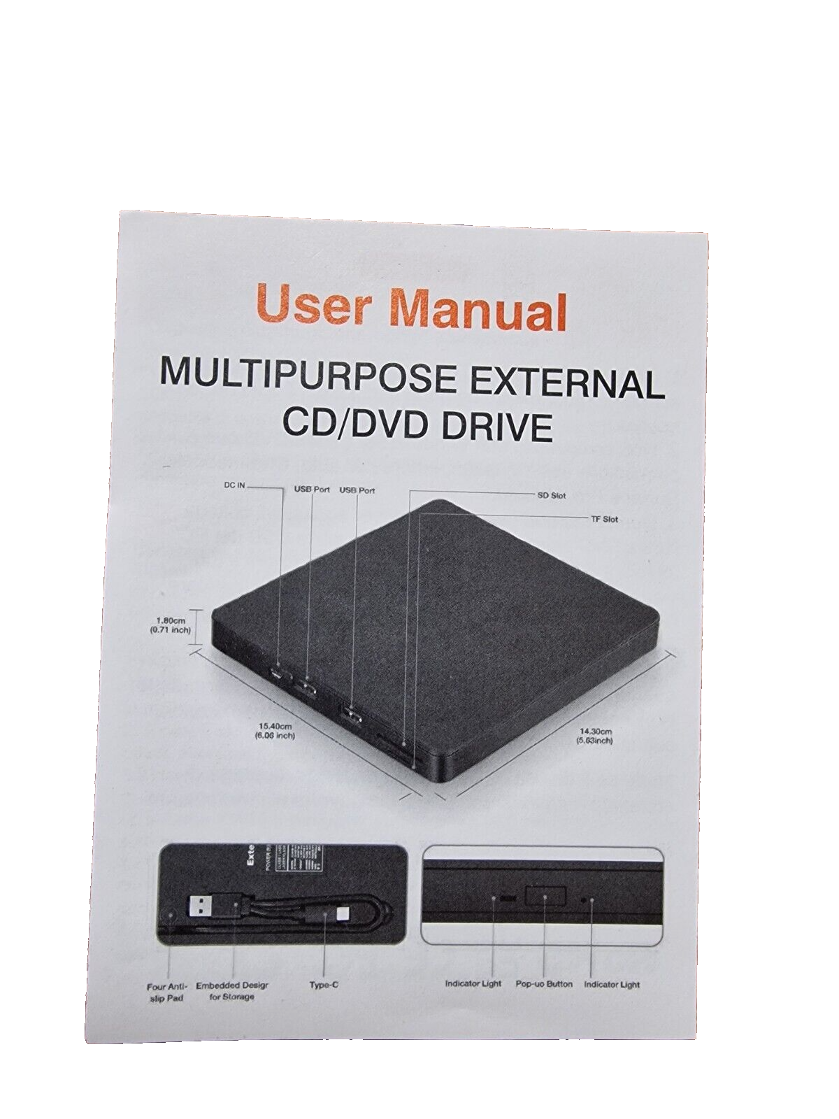 Multipurpose External CD/DVD Laufwerk