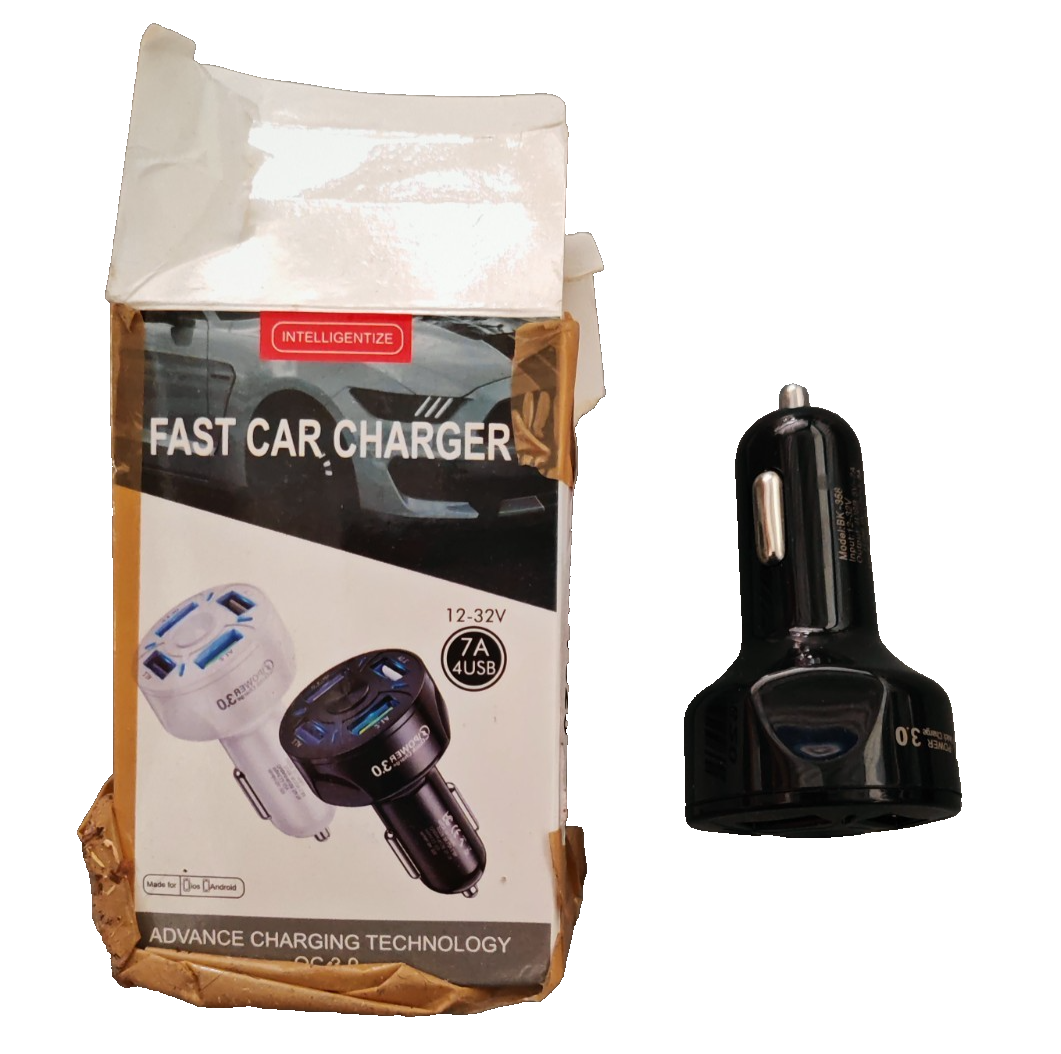 Intelligentize Fast Car Charger 4 USB Auto Ladegerät 12-32V Schnellladegerät A8