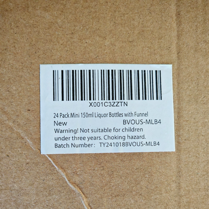 BELLE VOUS Glasflaschen 24x150ml Likörflaschen Saucenflaschen Deckel B5