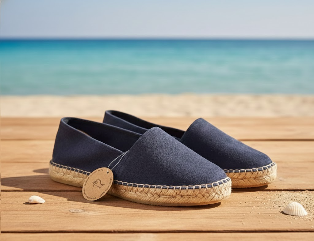 Macarena Damen Espadrilles Gr. 42 Dunkelblau Veloursleder Made in Spain G2