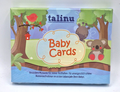 TALINU Baby Meilensteinkarten 35 Erinnerungskarten Foto Karten Geschenk