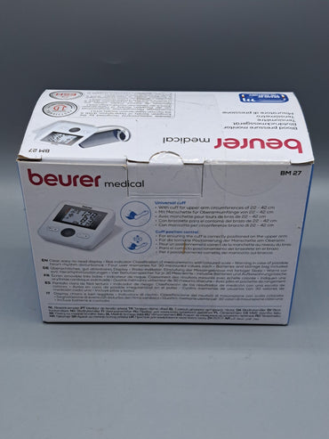 Beurer BM 27 Oberarm-Blutdruckmessgerät - Weiß, wie neu