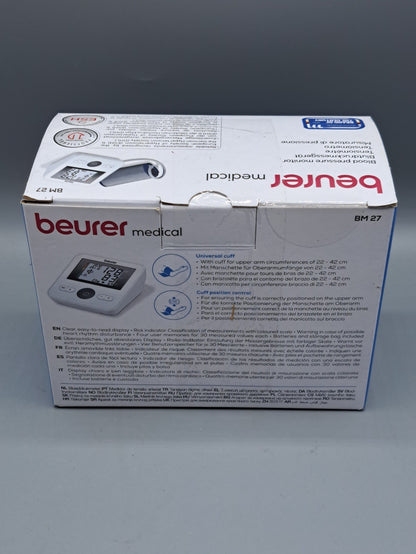 Beurer BM 27 Oberarm-Blutdruckmessgerät - Weiß, wie neu