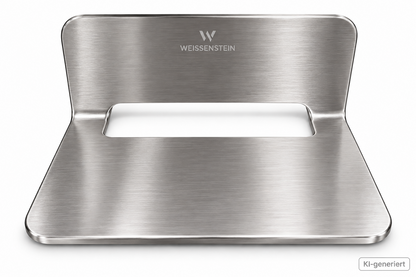 WEISSENSTEIN Badablage Edelstahl Silber 14cm ohne Bohren 3M VHB WSA006 E1