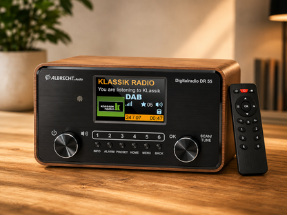 Albrecht DR865 Seniorenradio DAB+ UKW Farbdisplay Kompaktanlage Radio ASA A09