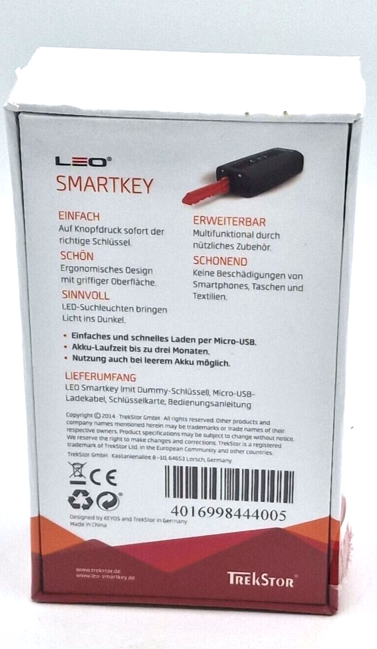 TrekStor SmartKey Leo Schlüsselverwaltung Schlüsselkasten Schlüssel Organizer A6