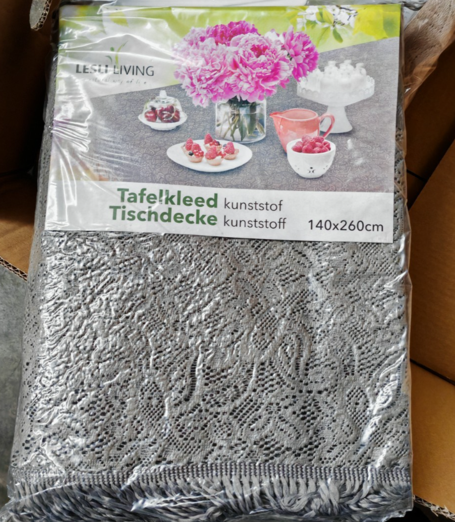 Lesli Living Tischdecke 140×260 cm – robuste Kunststoffdecke in Grau