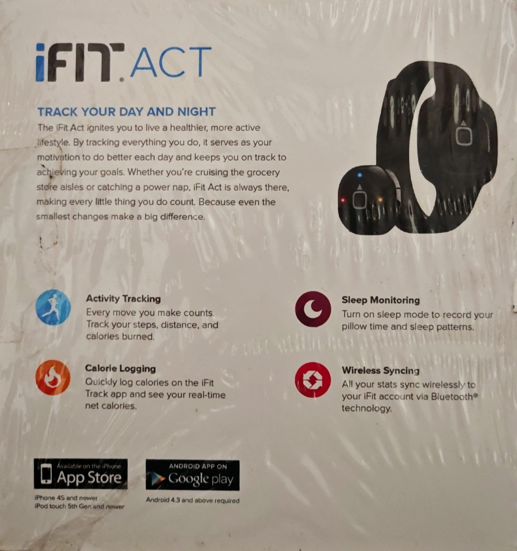 iFit Act ACTV115 Wireless Activity Tracker Fitness Tracker Schrittzähler Arm A8