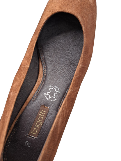 Bugatti Damen Schuhe 39 Braun – Halbschuhe Alltag elegant