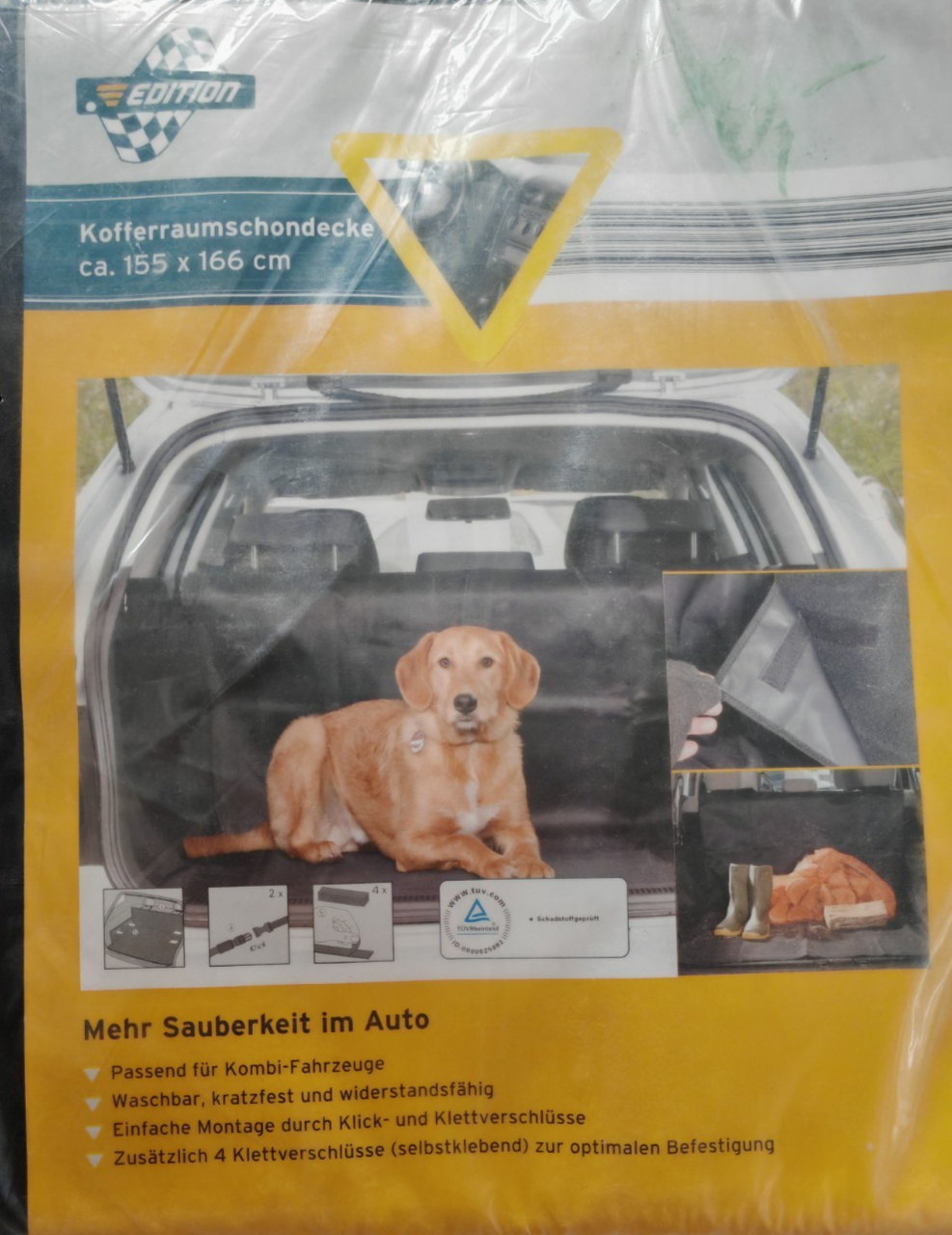 Edition Kofferraumschondecke 155x166cm Kofferraumschutz Auto Schutzdecke Hund E5