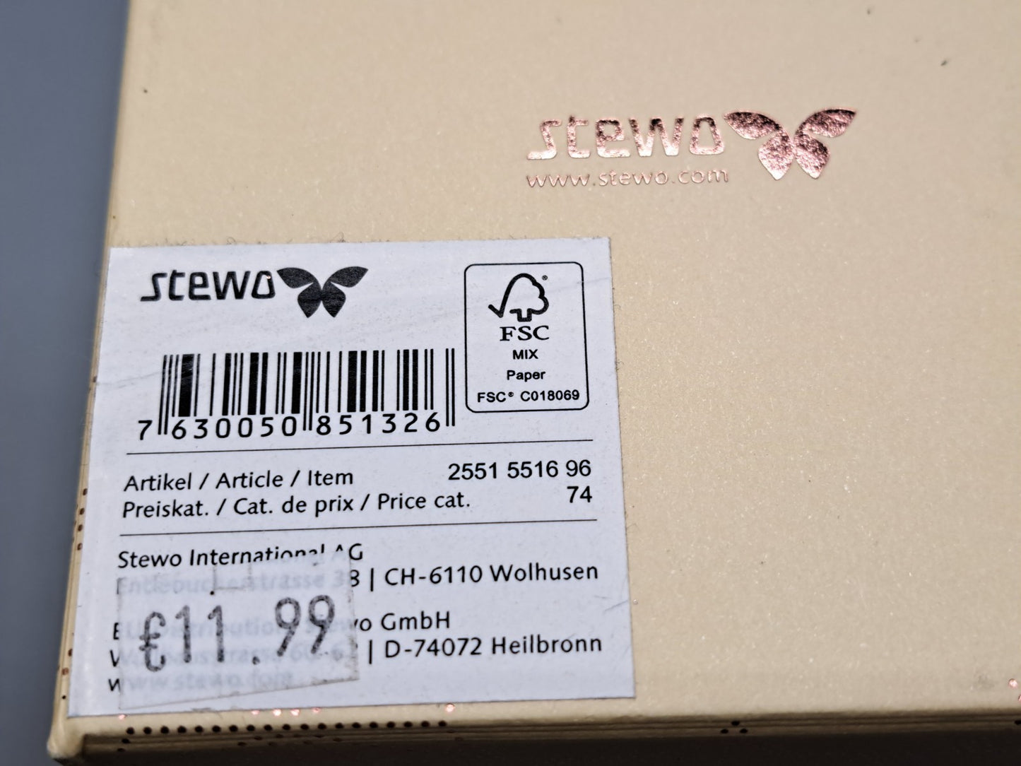 Stewo Geschenkbox 11x11x12,5cm 3er Pack, Weihnachten