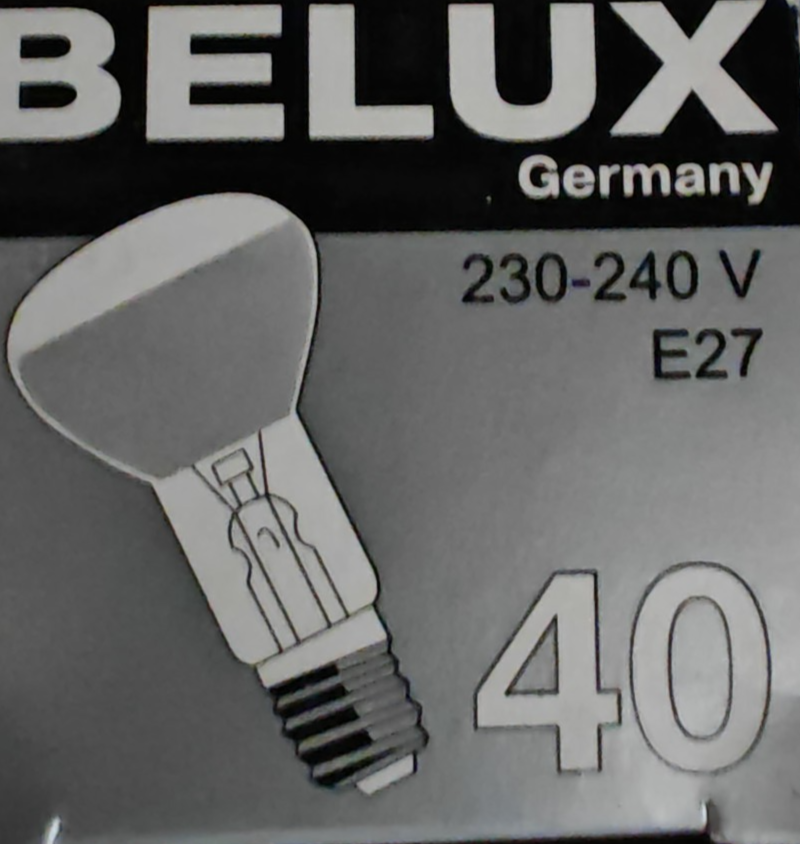 BELUX R63 Reflektorlampe 40W E27 230-240V Glühbirne Reflektor Glühlampe HA34