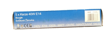 Edi Light, 5x Kerze 40W E14