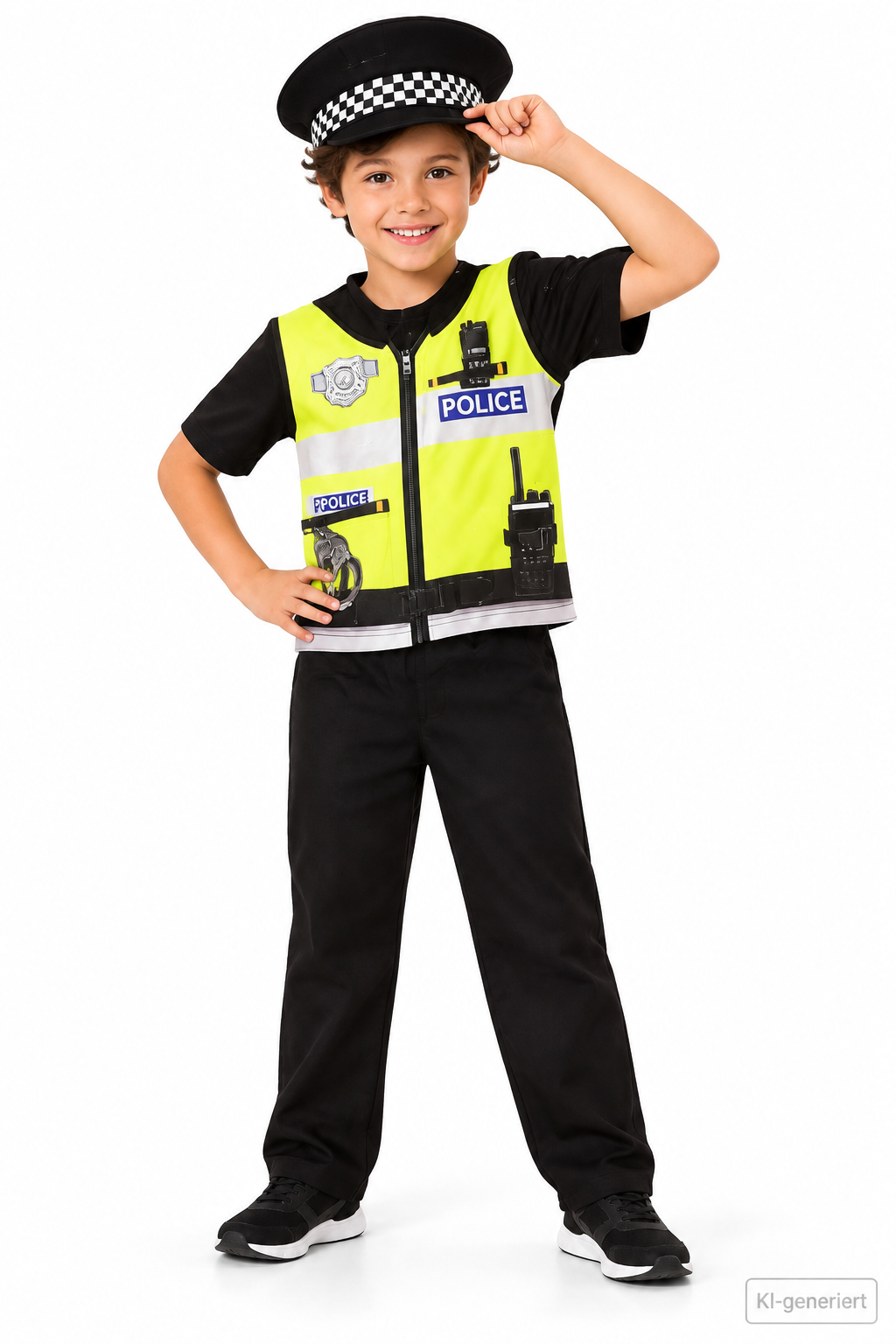 Amscan Police Officer Kinder Kostüm Gr.104 Polizei Fasching Karneval 3-4 Jahre G