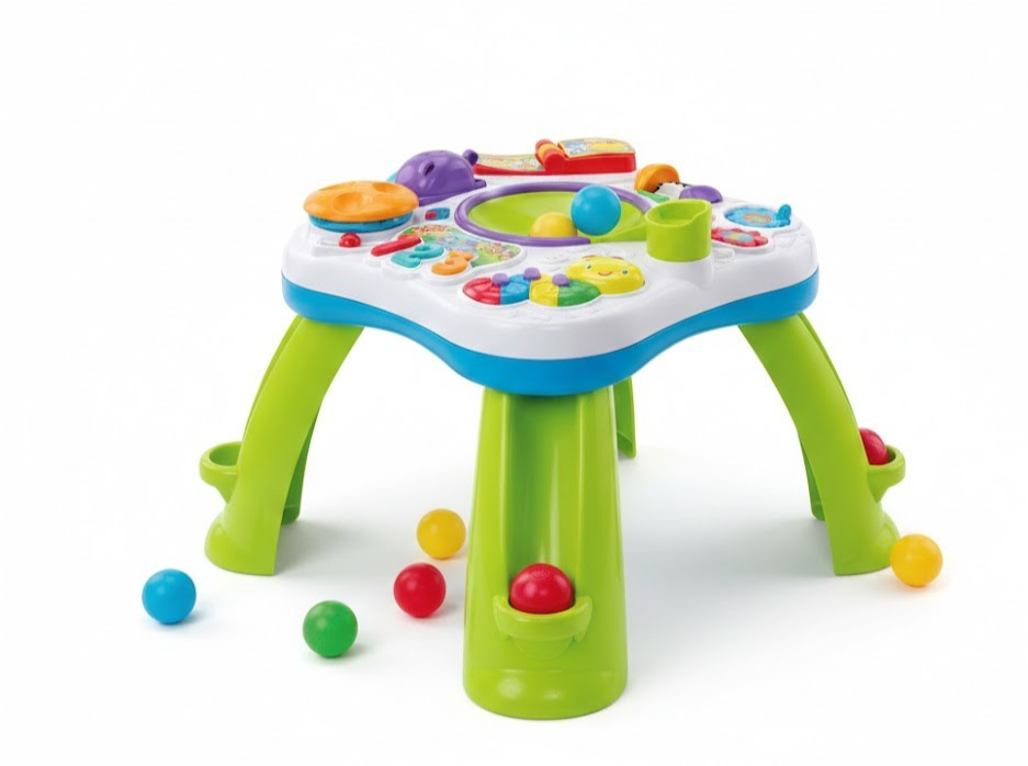 Bright Starts Spieltisch Having a Ball Get Rollin 4 Sprachen Musik Lernspiel