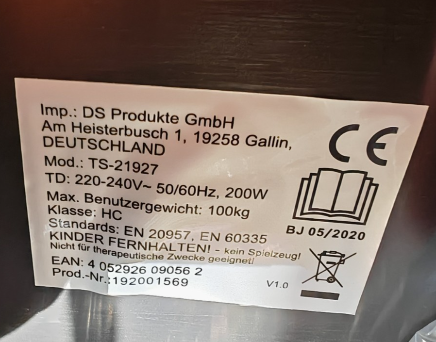 Beatrice Egli Vibrationsplatte Trainer 99 Stufen 10 Programme