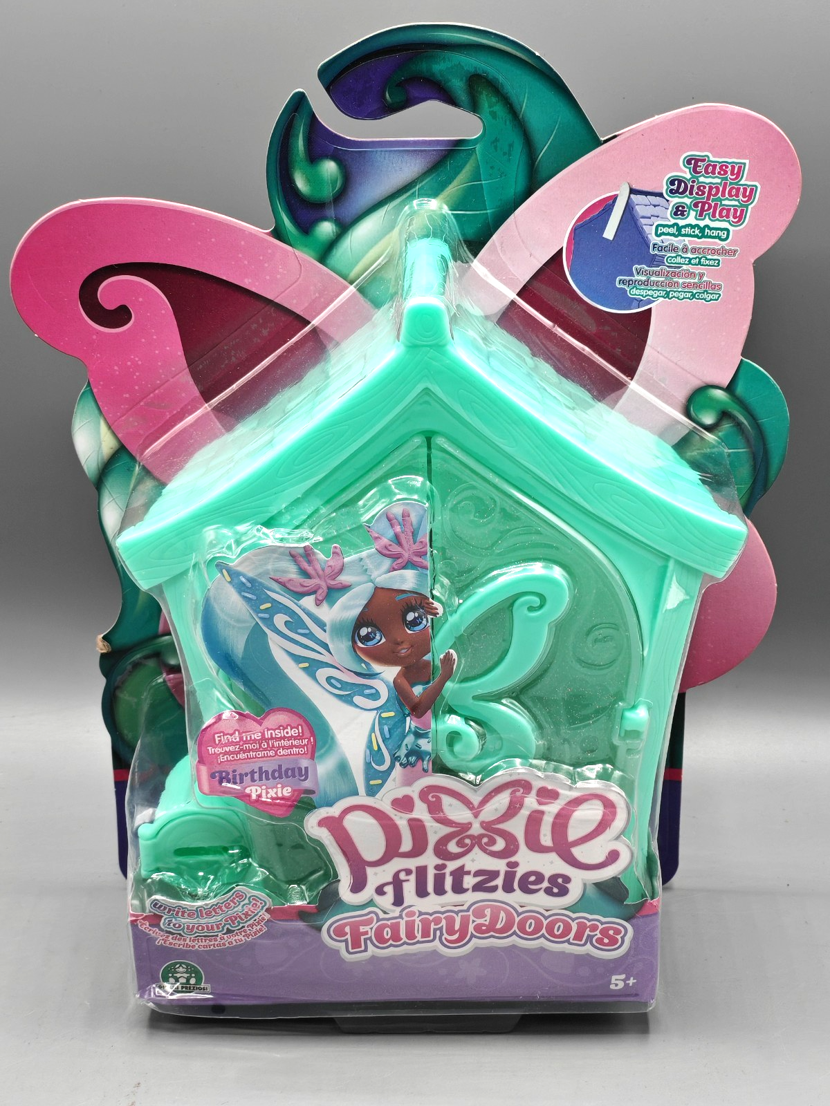 Geburtstags-Pixie-Puppe 13 cm – Duftend mit Haarbürste & Mini-Haus mit Türen