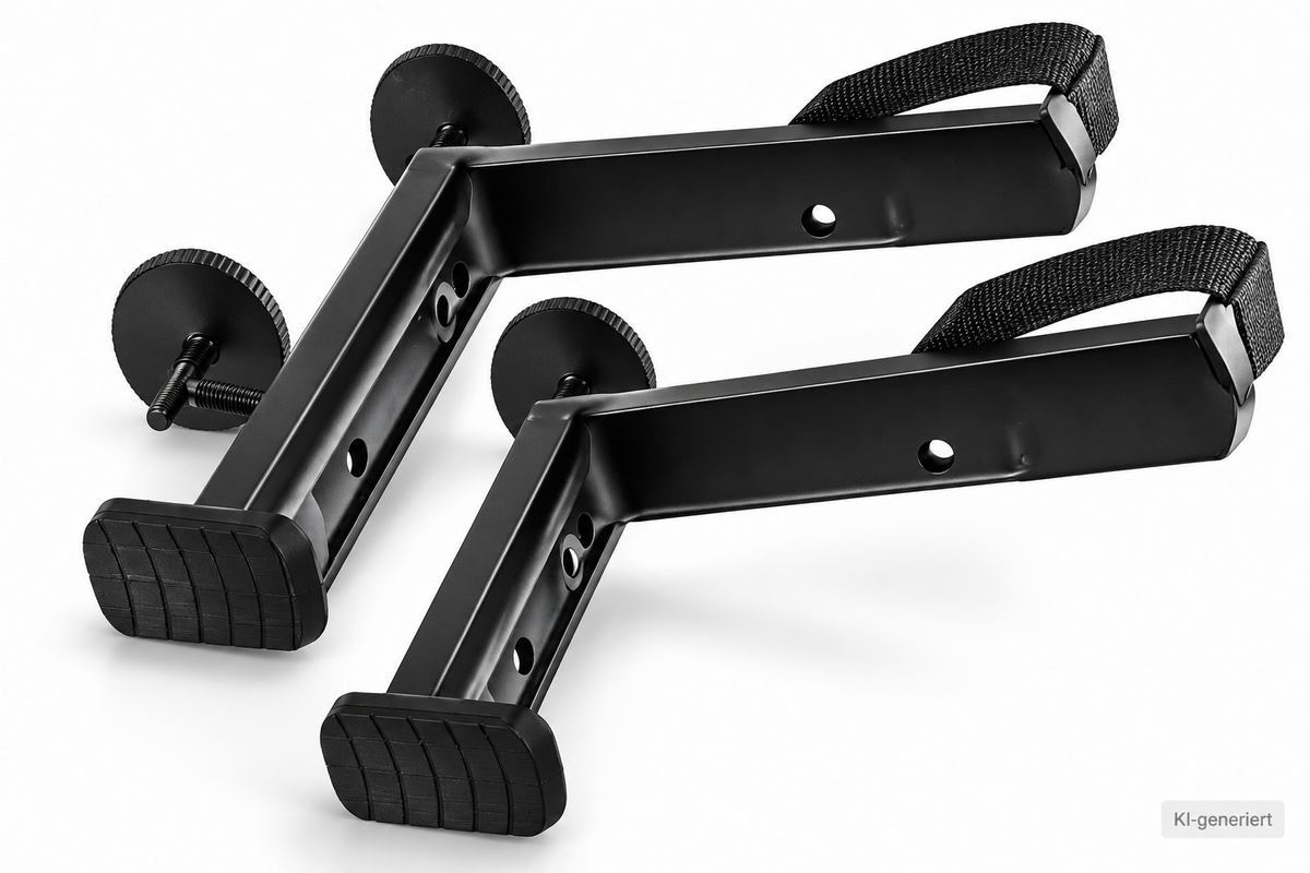 LECHUZA BALCONERA Balkonkastenhalter 2er Set Schwarz bis 25kg Geländer D10