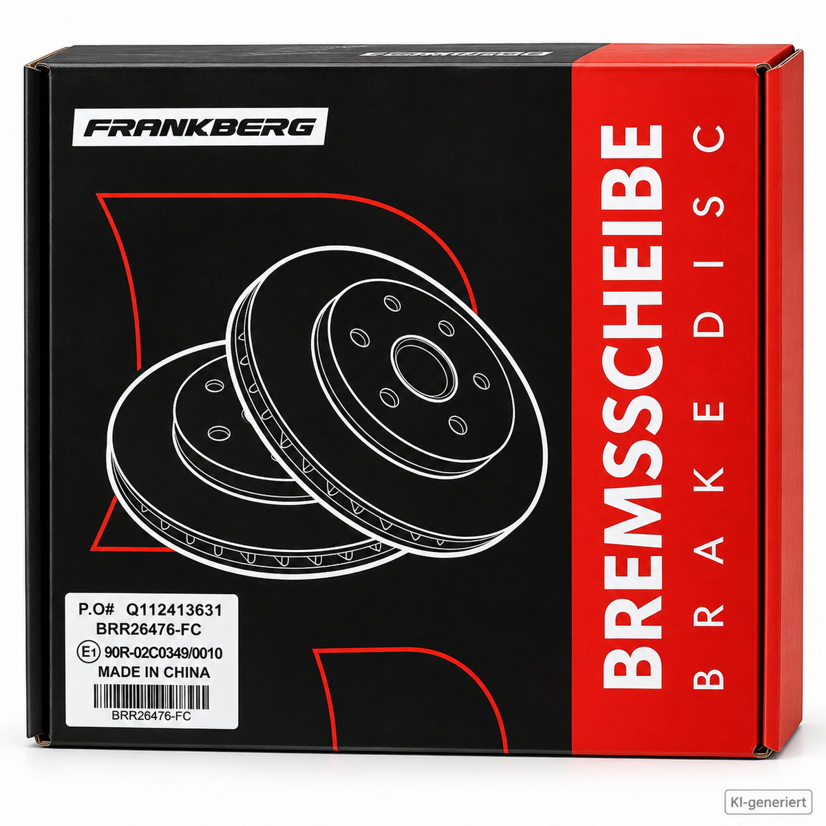 FRANKBERG Bremsscheiben 256mm vorne Hyundai Kia BRR26476-FC 2 Stück A2