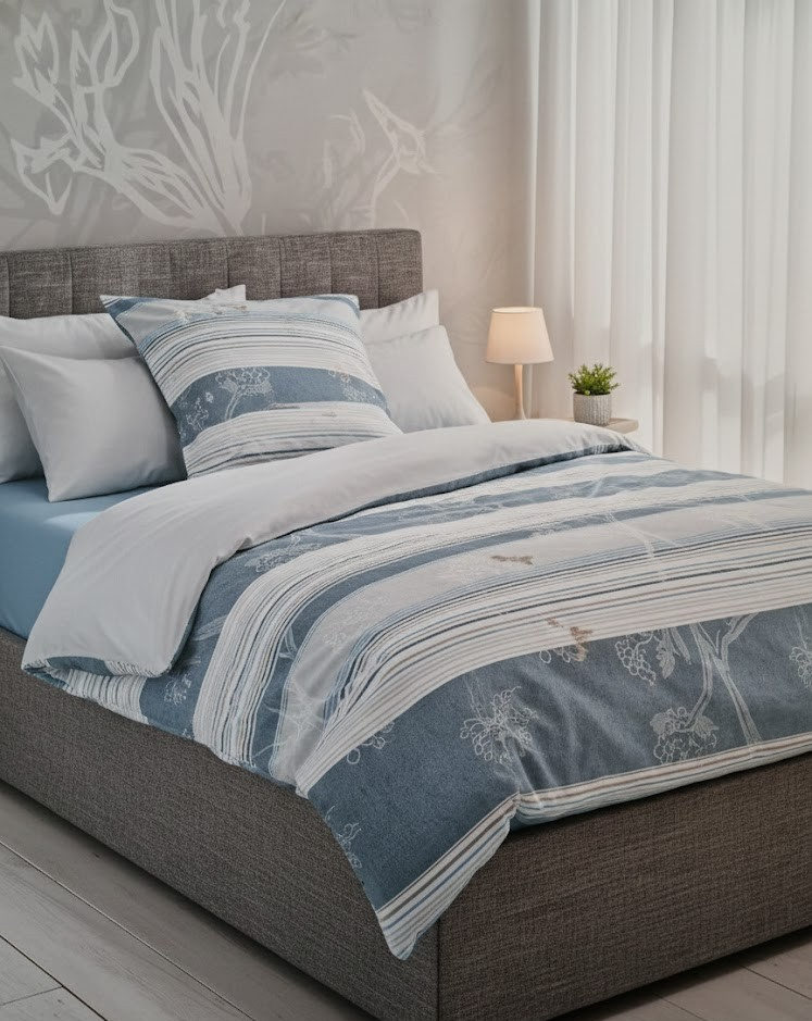 Home Ideas Renforcé Bettwäsche Garnitur 100% Baumwolle 135x200 80x80