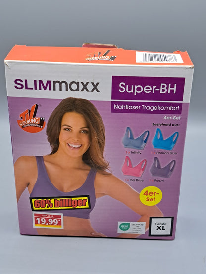 Slimmaxx Super-BH 4er Set – Nahtloser Komfort, Perfekte Passform, Bequem