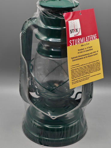 Styx Ambiente Sturmlaterne 25 cm Grün Laterne Deko Garten & Outdoor