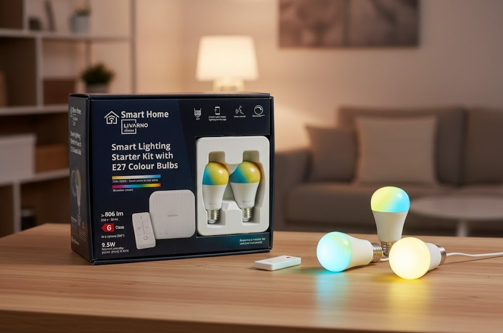 LIVARNO Smart Home Starter Kit – Gateway + 3x LED Leuchtmittel Zigbee